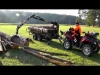 Vahva Jussi 400 ATV log grapple trailer