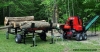 30TON firewood processor for splitting 50cm logs